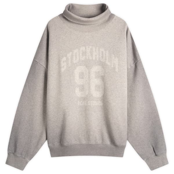 

Толстовка Fady College с высоким воротником Acne Studios, Grey Melange