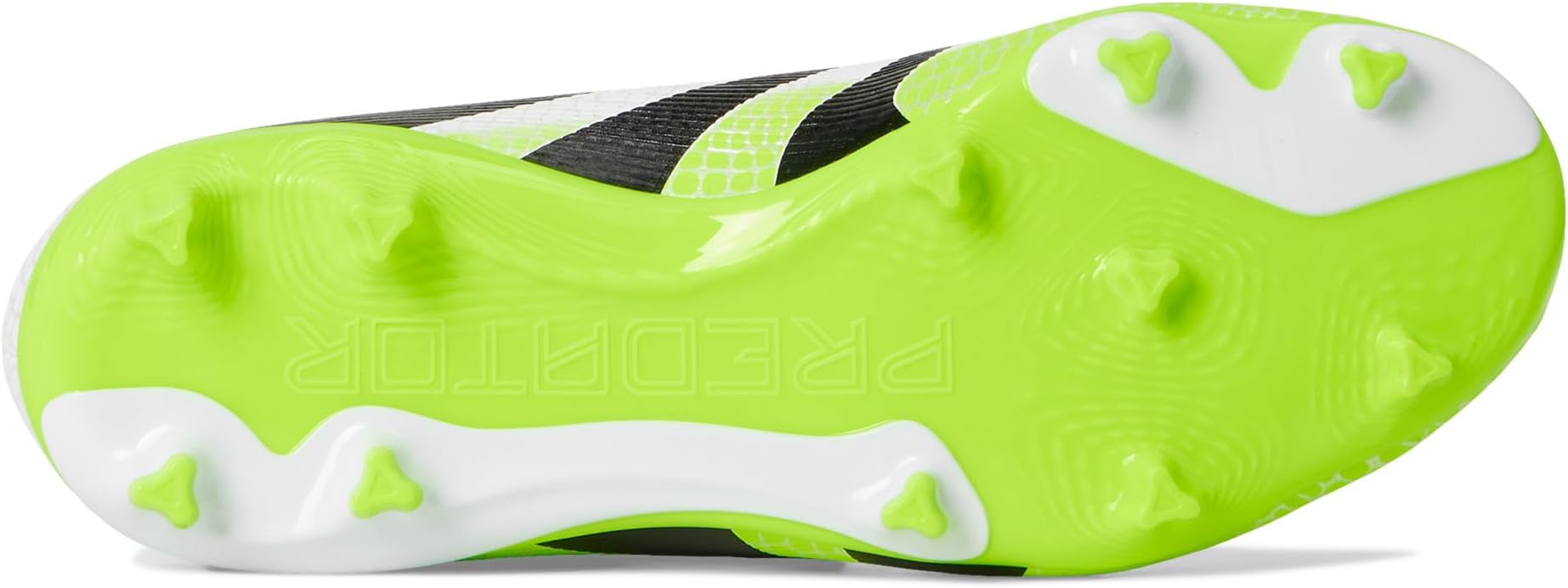 Кроссовки Adidas Kids League Predator Firm Ground/Multi Ground Cleats, White/Black/Lucid Lemon — фото 3