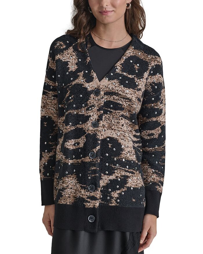 

Кардиган DKNY с заклепками, мультиколор