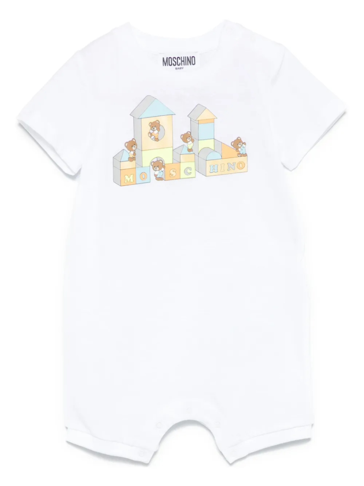 

Moschino Kids комбинезон с принтом плюшевого мишки, белый