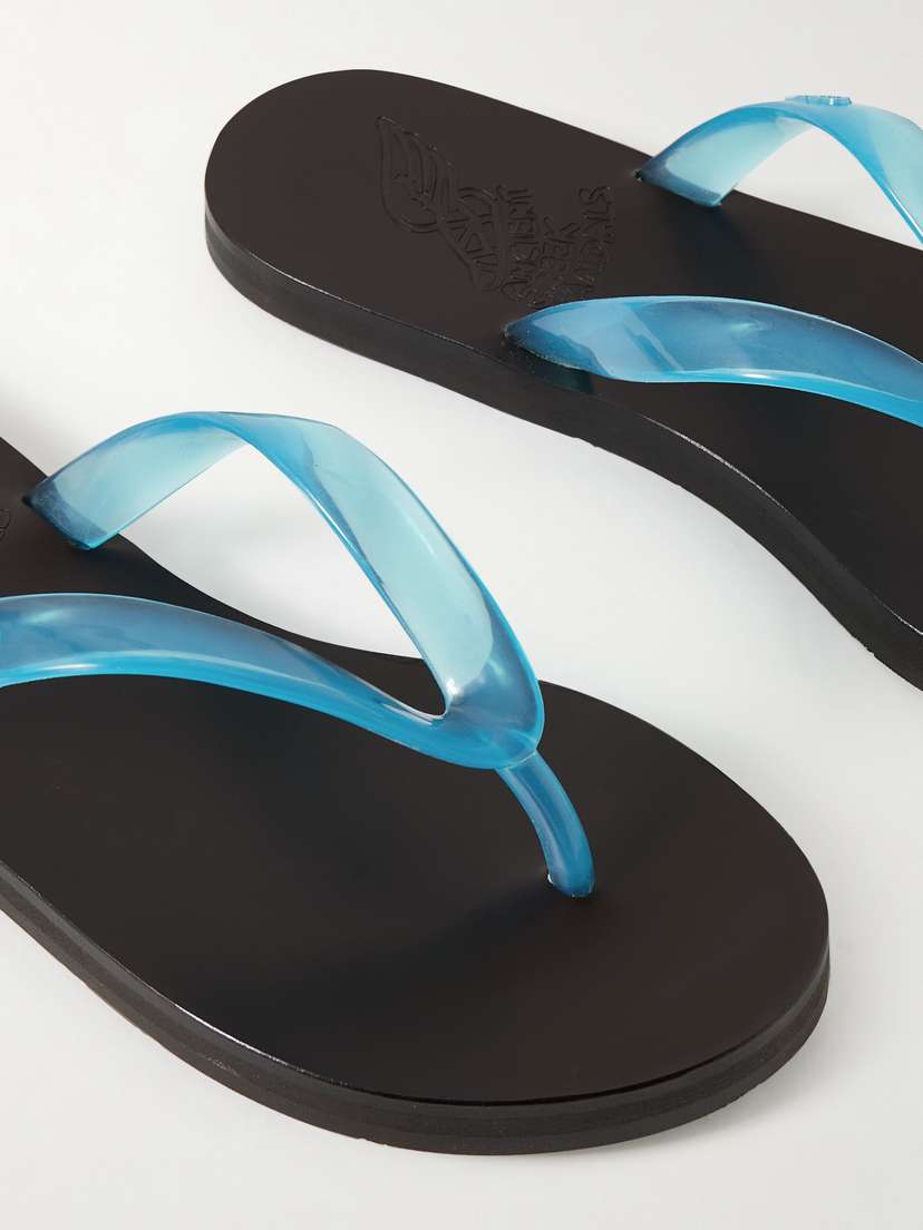 Вьетнамки Saionara из желе ПВХ Ancient Greek Sandals, синий — фото 4