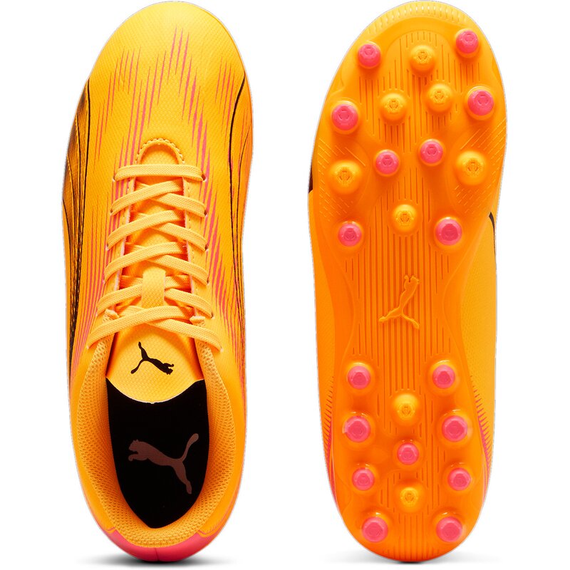 Футбольные бутсы Ultra Play MG JR Puma, цвет sun stream-puma black-sunset g — фото 2