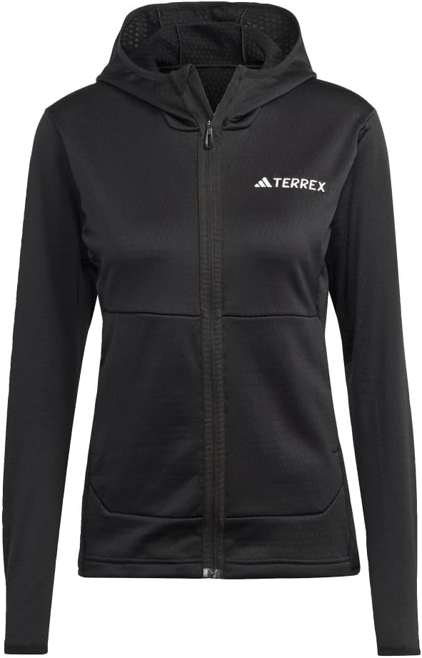 

adidas Женская утепленная флисовая куртка Terrex Xperior Light с капюшоном, Black