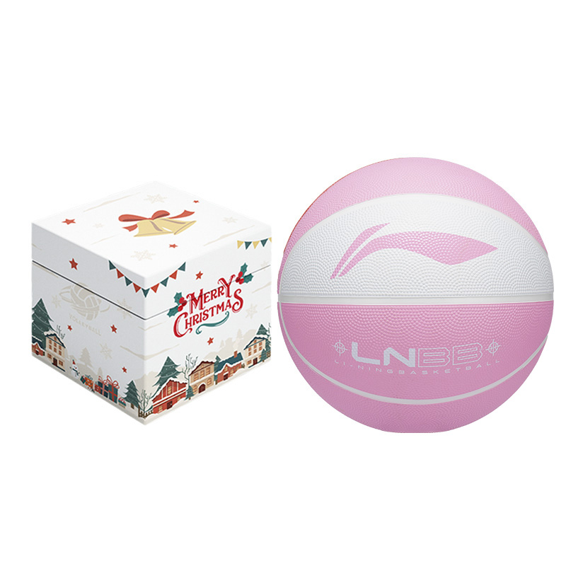 

LINING Резиновый баскетбольный мяч white pink размер 5, размер 6, размер 7 тренировочный соревновательный unisex china