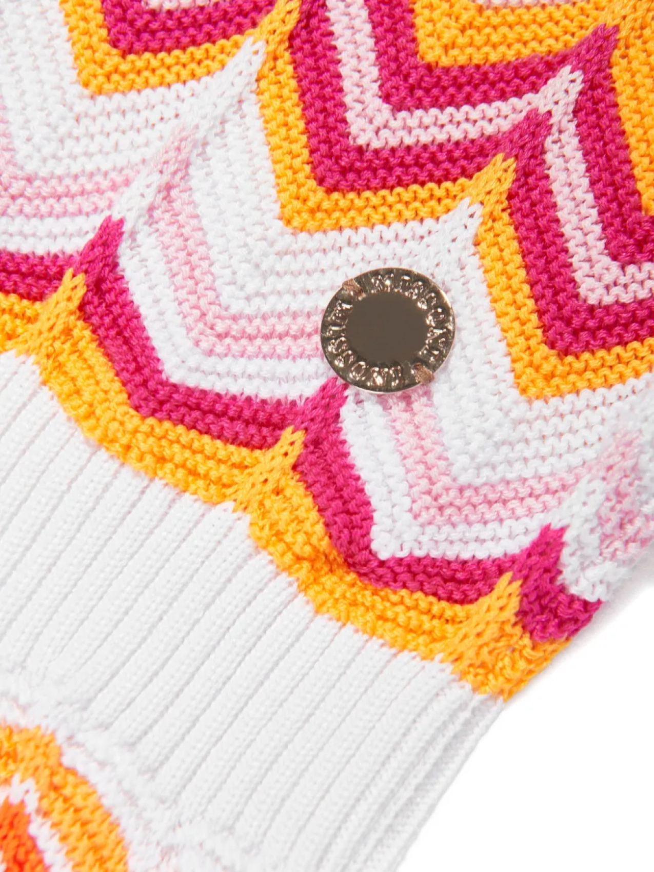 Платье с шевронной вязкой Missoni Kids, белый — фото 4
