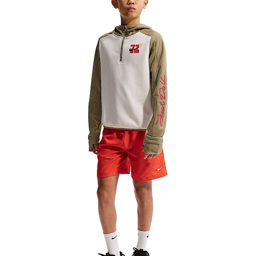 

Свитшот FW25 Therma Fit Kids' Nike, sail белый/коричневый