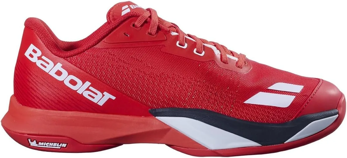 Babolat Мужские теннисные туфли Jet Mach 4 All Court, цвет «Черри-томат»/белый, размер 39,5 EU