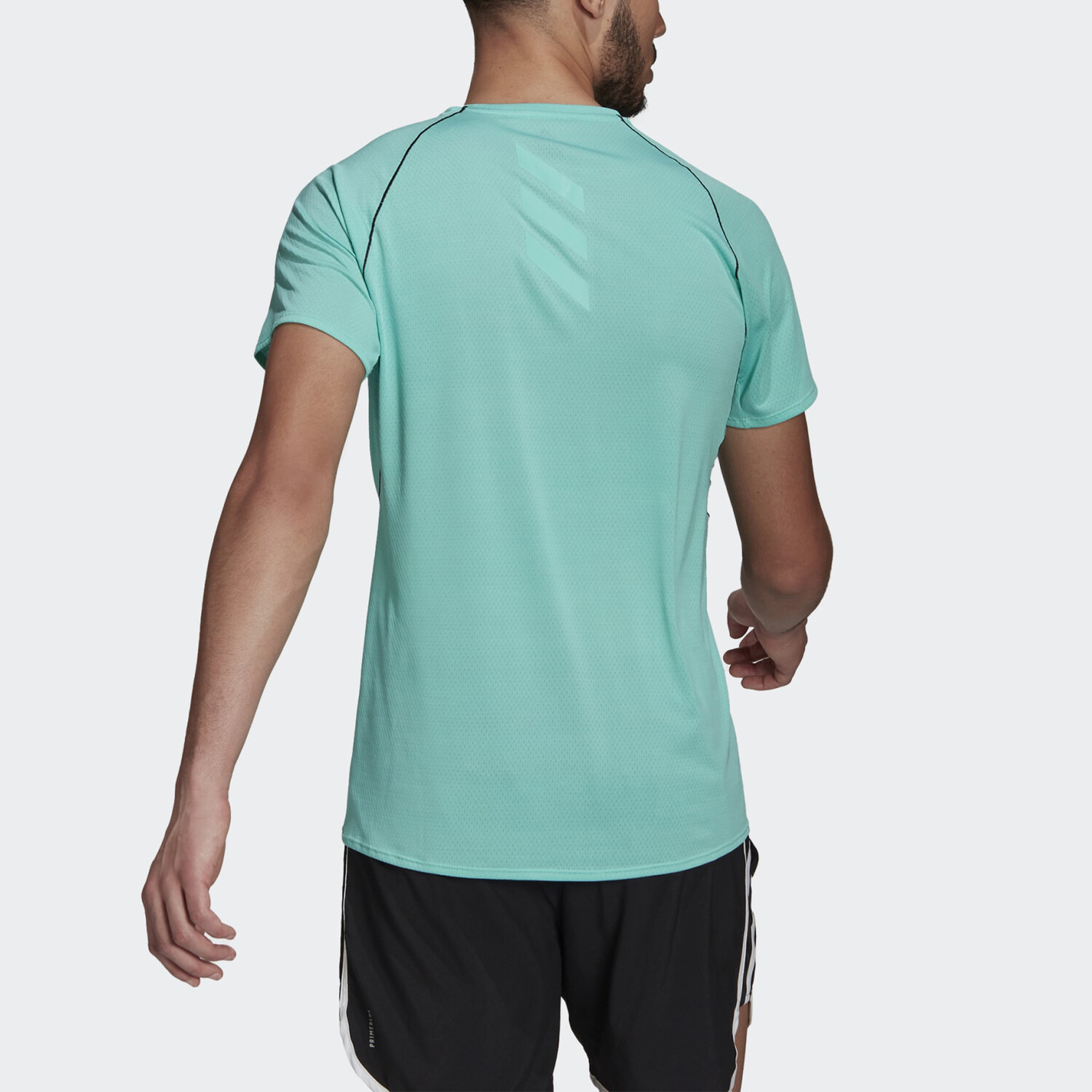 Футболка мужская мятно-зеленая Adidas, мятно-зеленый — фото 3