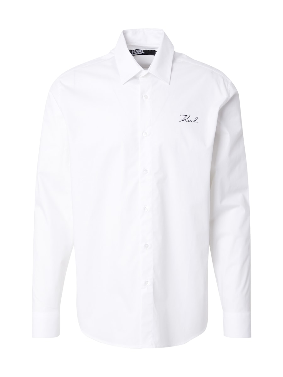 

Рубашка на пуговицах классического кроя Karl Lagerfeld, белый