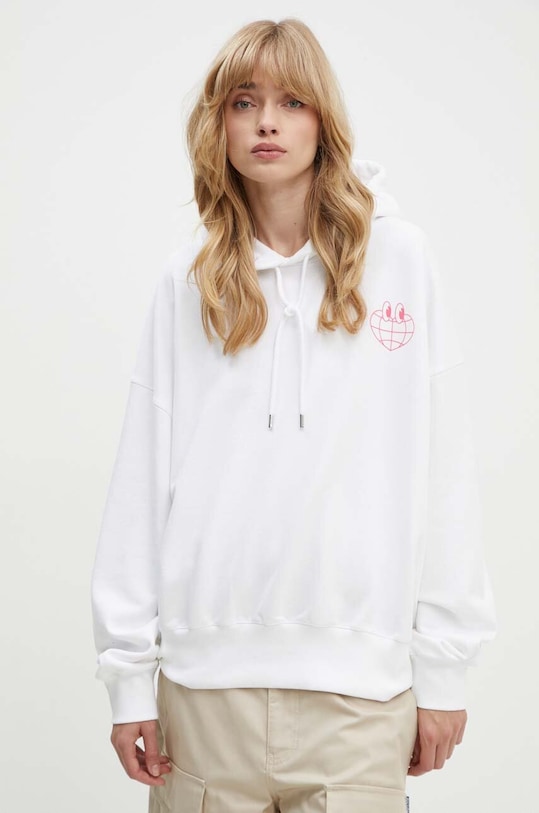 

Хлопковая толстовка Moschino Jeans, белый