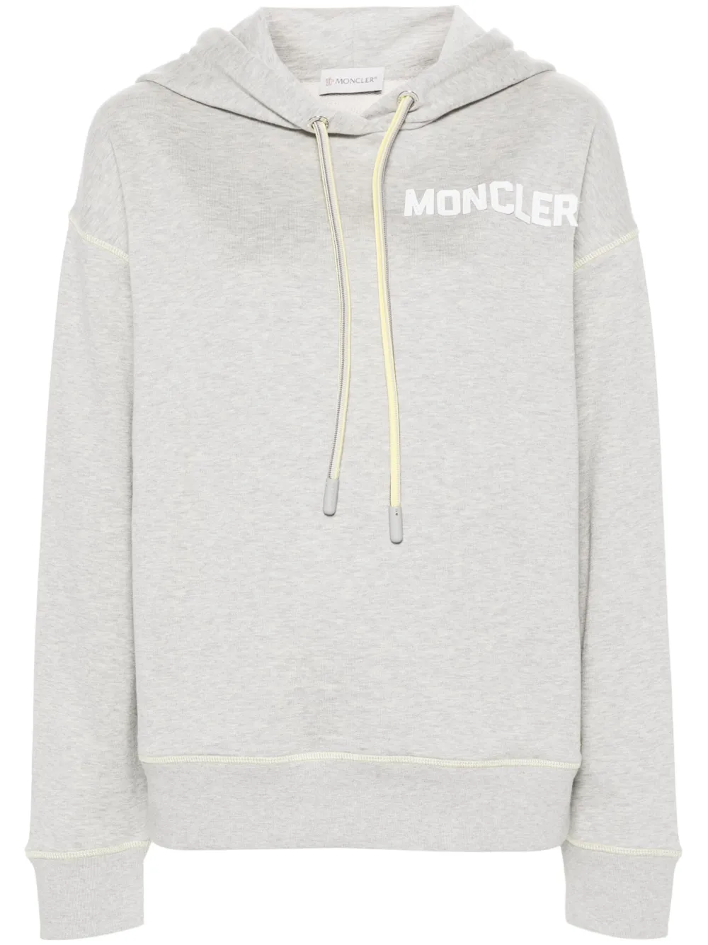 

Худи с вышитым логотипом MONCLER, серый
