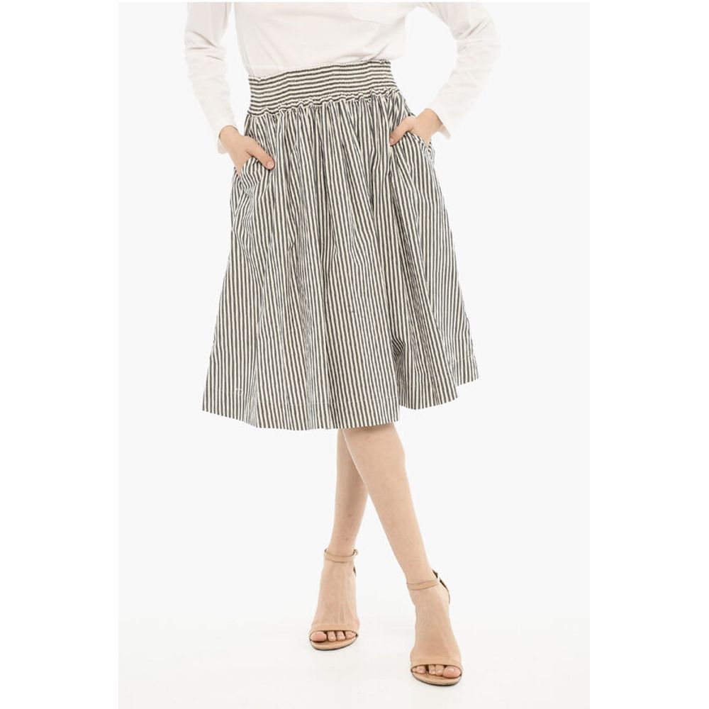 

Юбка Flared Awning Striped Longuette Woolrich, белый