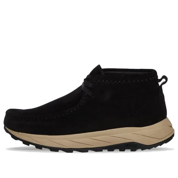 

Кроссовки wallabee eden suede 'black' Clarks, черный