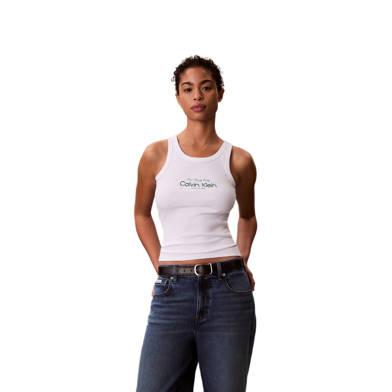 Топ-майка женская с круглым вырезом Others Calvin Klein, yaf-айвори