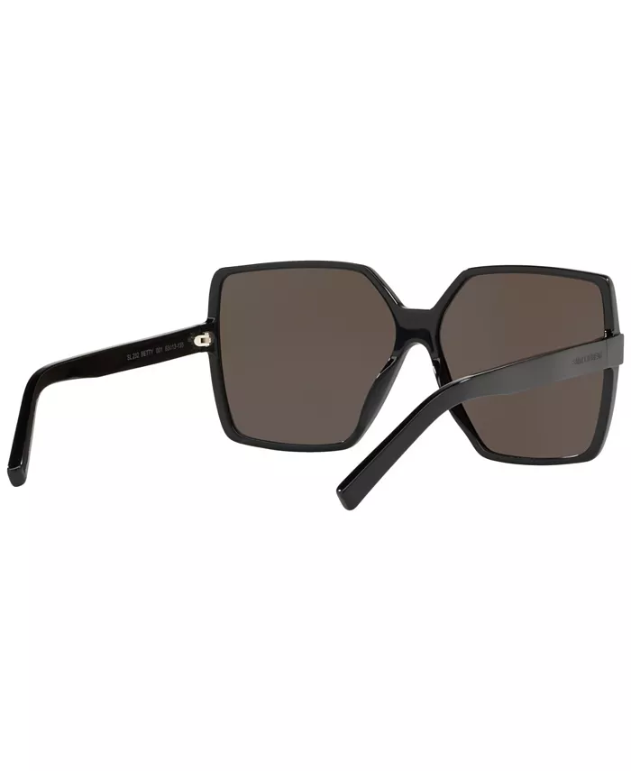 Женские солнцезащитные очки, SL 232 Betty Saint Laurent, черный — фото 4