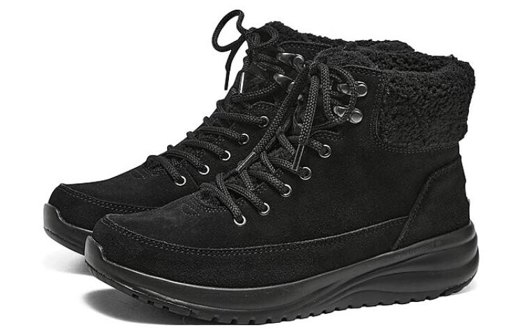 Зимние ботинки Skechers с мехом на шнуровке, черный — фото 2