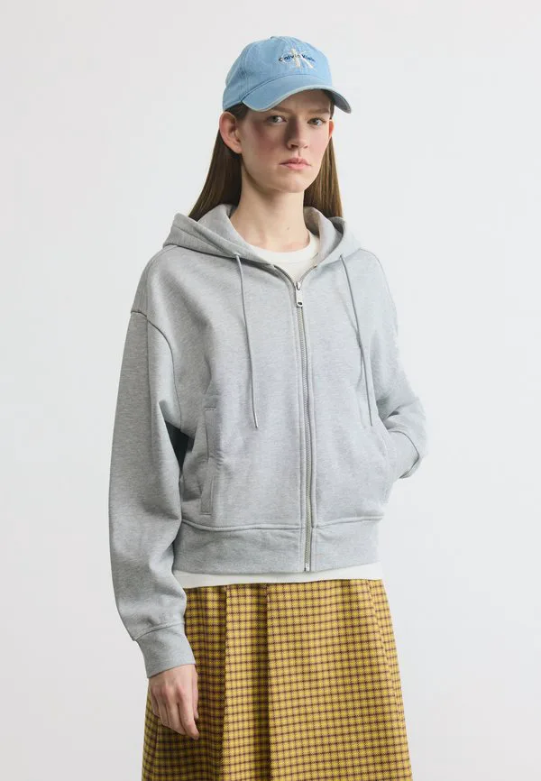 

Свободная толстовка на молнии с монограммой Calvin Klein Jeans, Heroic Grey Heather, Серый, Свободная толстовка на молнии с монограммой Calvin Klein Jeans, Heroic Grey Heather