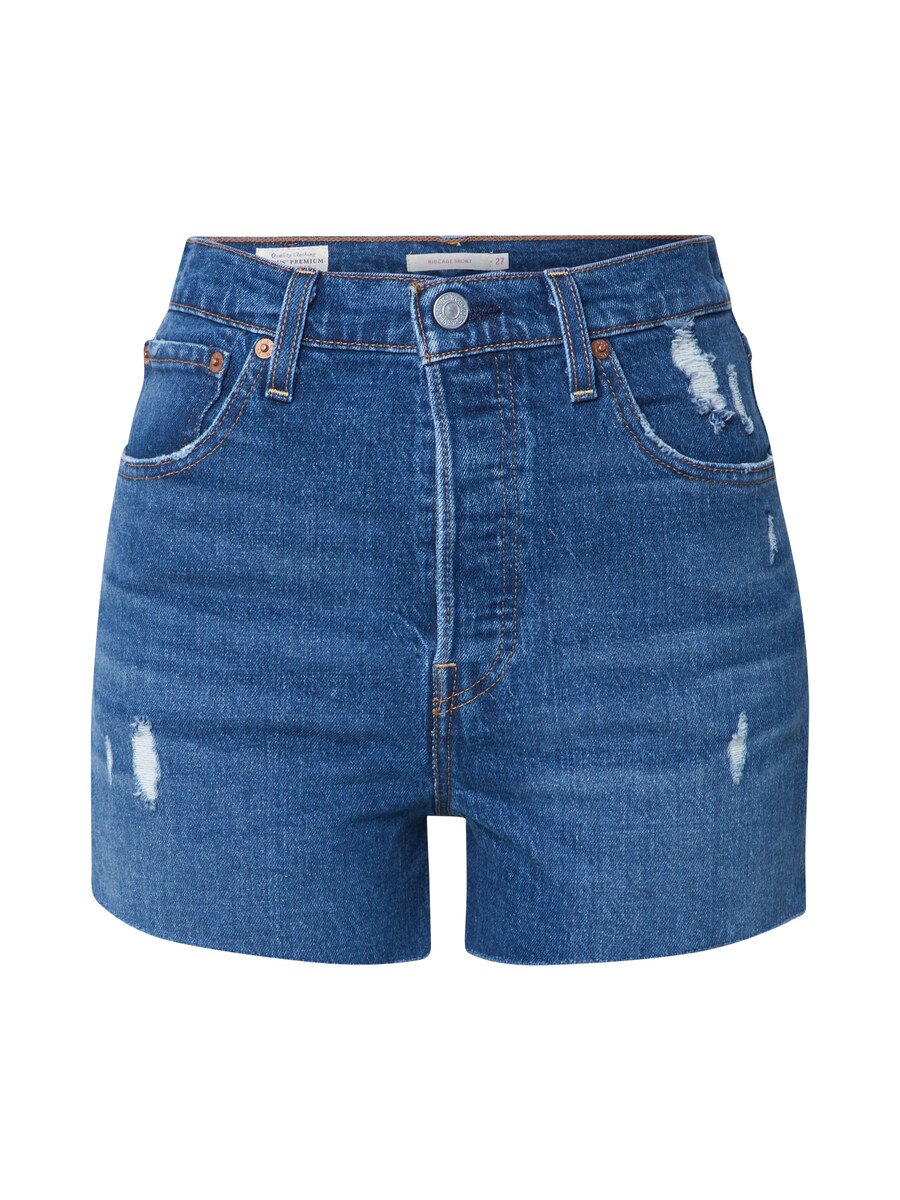 

Обычные джинсы LEVI'S Ribcage Short, синий деним