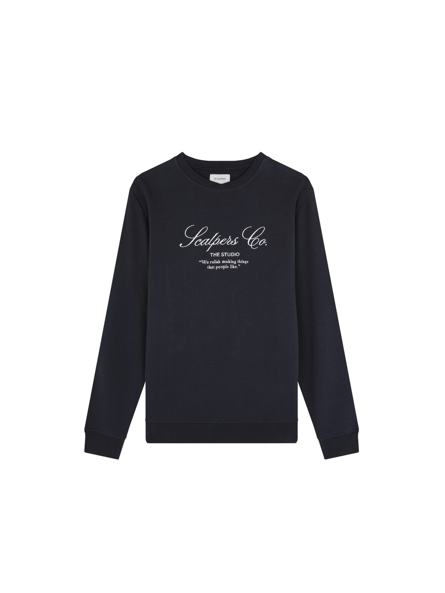 

Свитер Scalpers Sweatshirt The Studio, темно-синий