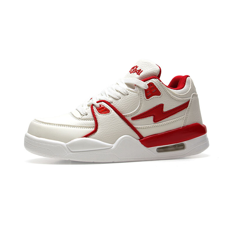 

Кроссовки JIANGSHOU Skateboarding Shoes Unisex Low-top Red, белый/красный