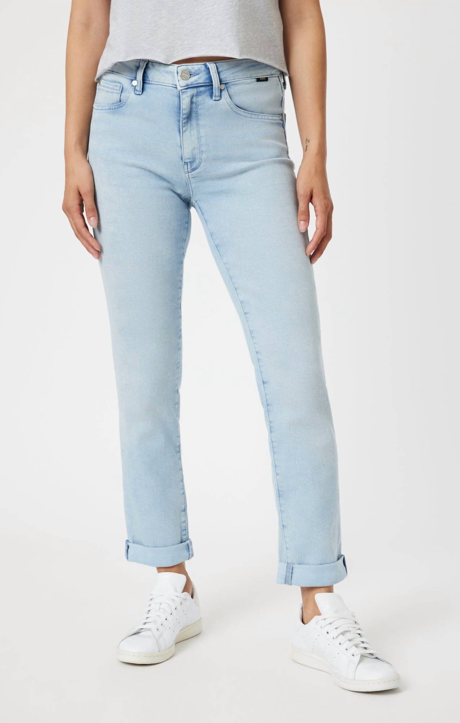 

Джинсы-бойфренды Kathleen Slim Mid Rise в отбеленном цвете mavi