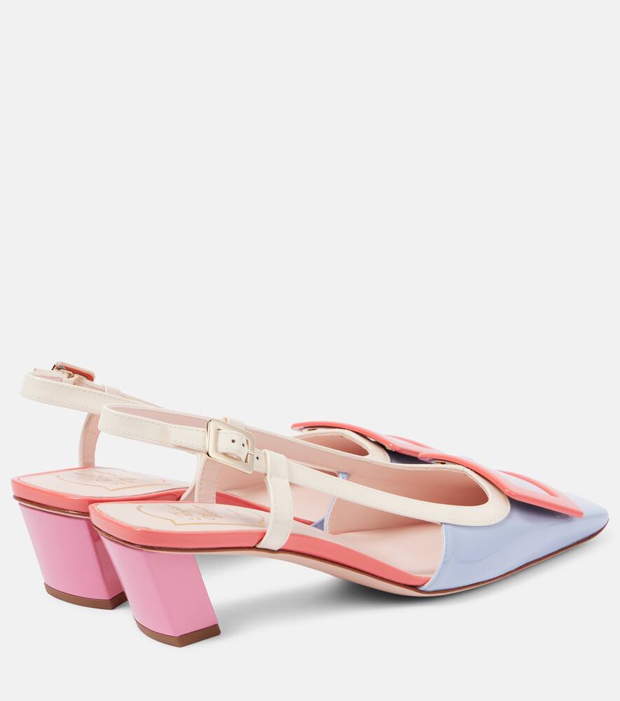 Лакированные лодочки на шпильке с открытой пяткой Belle Vivier Roger Vivier, U028+C019+M618+M428+L028 — фото 2