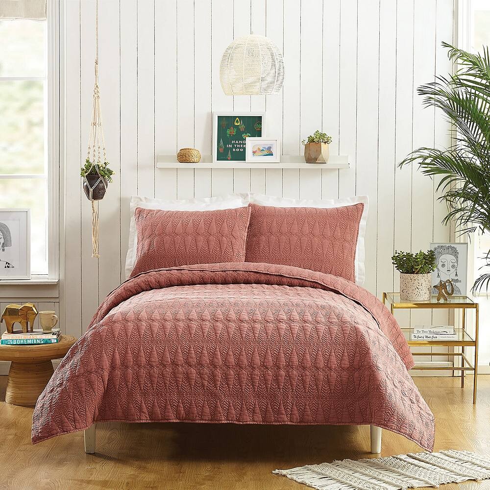

Комплект одеял Jungalow от Justina Blakeney Kahelo Makers Collective, цвет Red Brown