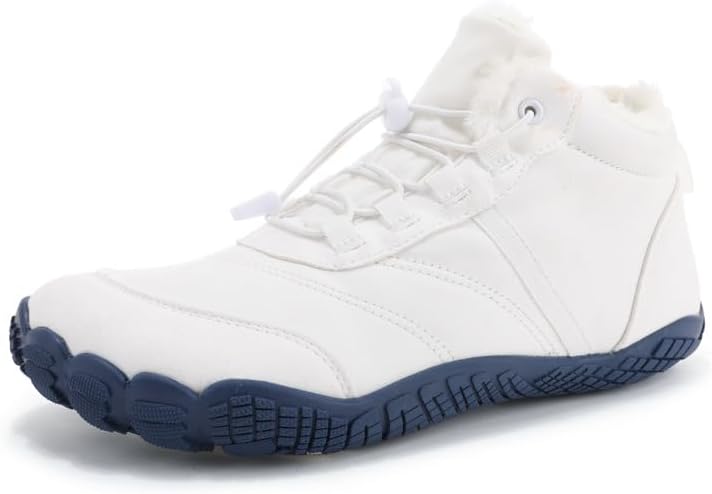 

Зимние походные ботинки для женщин, минималистичные теплые ботинки с нулевым перепадом для снега, слипоны, обувь для мужчин, широкие походные босоножки для женщин Hhhchpm, белый