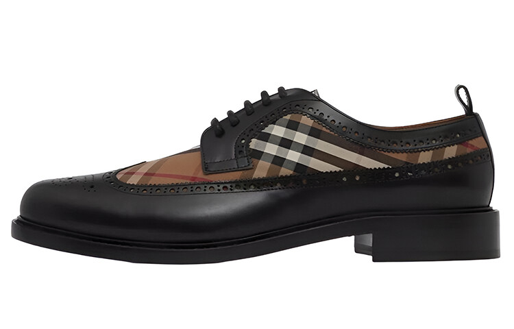 

Burberry Туфли дерби со вставками в клетку в винтажную клетку