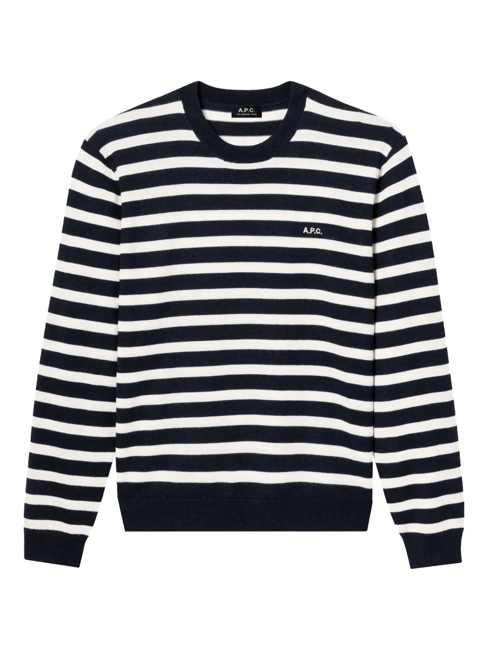 

Полосатый свитер A.P.C., синий