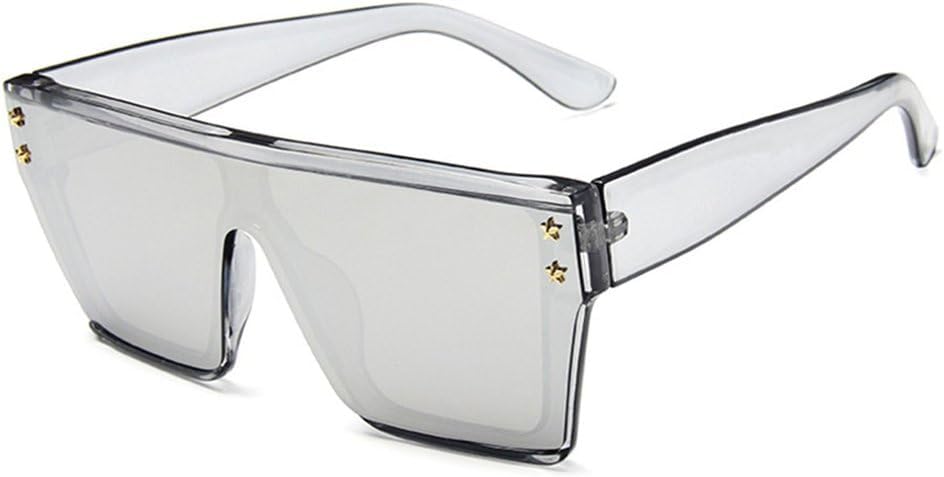 

Солнцезащитные очки в крупной оправе для мужчин и женщин, прямоугольные, с плоской верхней частью, винтажные, классические, с защитой от УФ-излучения UV400 KTUCN, Trans Mercury