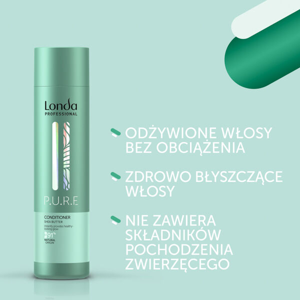 Кондиционер из натуральных ингредиентов, веганский, 250 мл Londa Professional Pure — фото 2