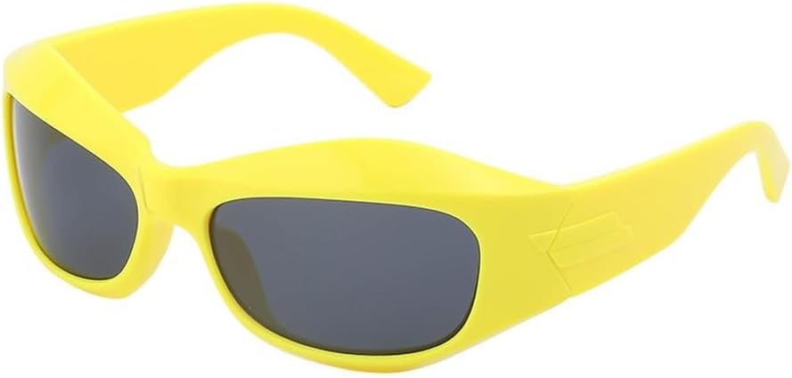 

Солнцезащитные очки для женщин, спортивные солнцезащитные очки для мужчин, спортивные очки-маска, модные солнцезащитные очки «кошачий глаз», стильные очки в стиле стимпанк WNCKSQ, C11yellowgray