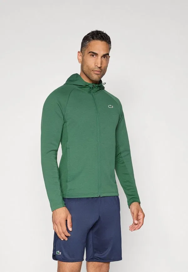 Куртка с капюшоном, классическая тренировочная куртка Lacoste Sport, Green