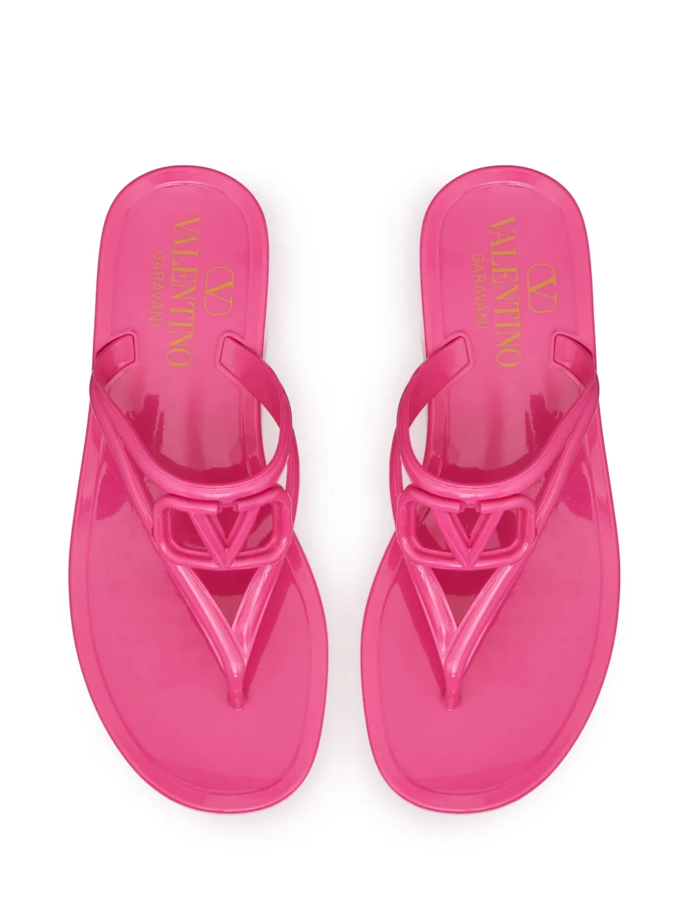 Шлепанцы с логотипом VLogo Signature VALENTINO GARAVANI, розовый — фото 4