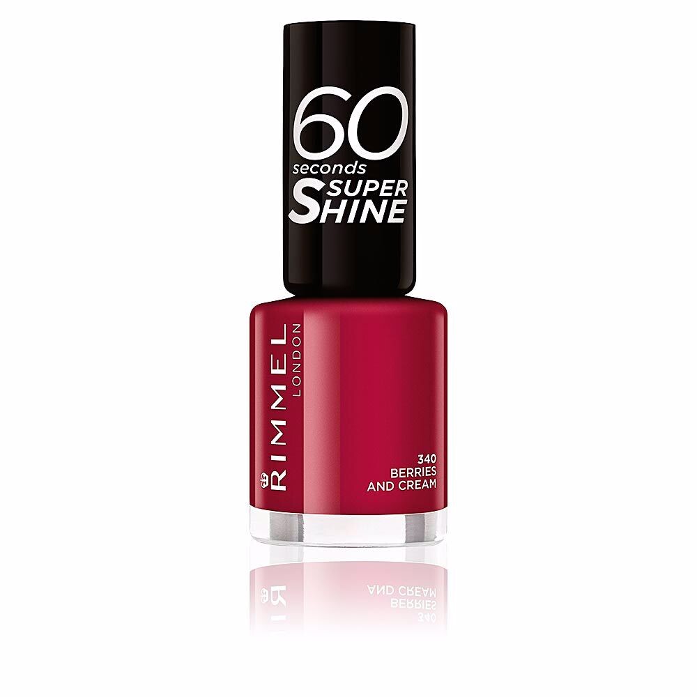 

Лак для ногтей 60 seconds super shine Rimmel london, 8 мл, 340-berries and cream