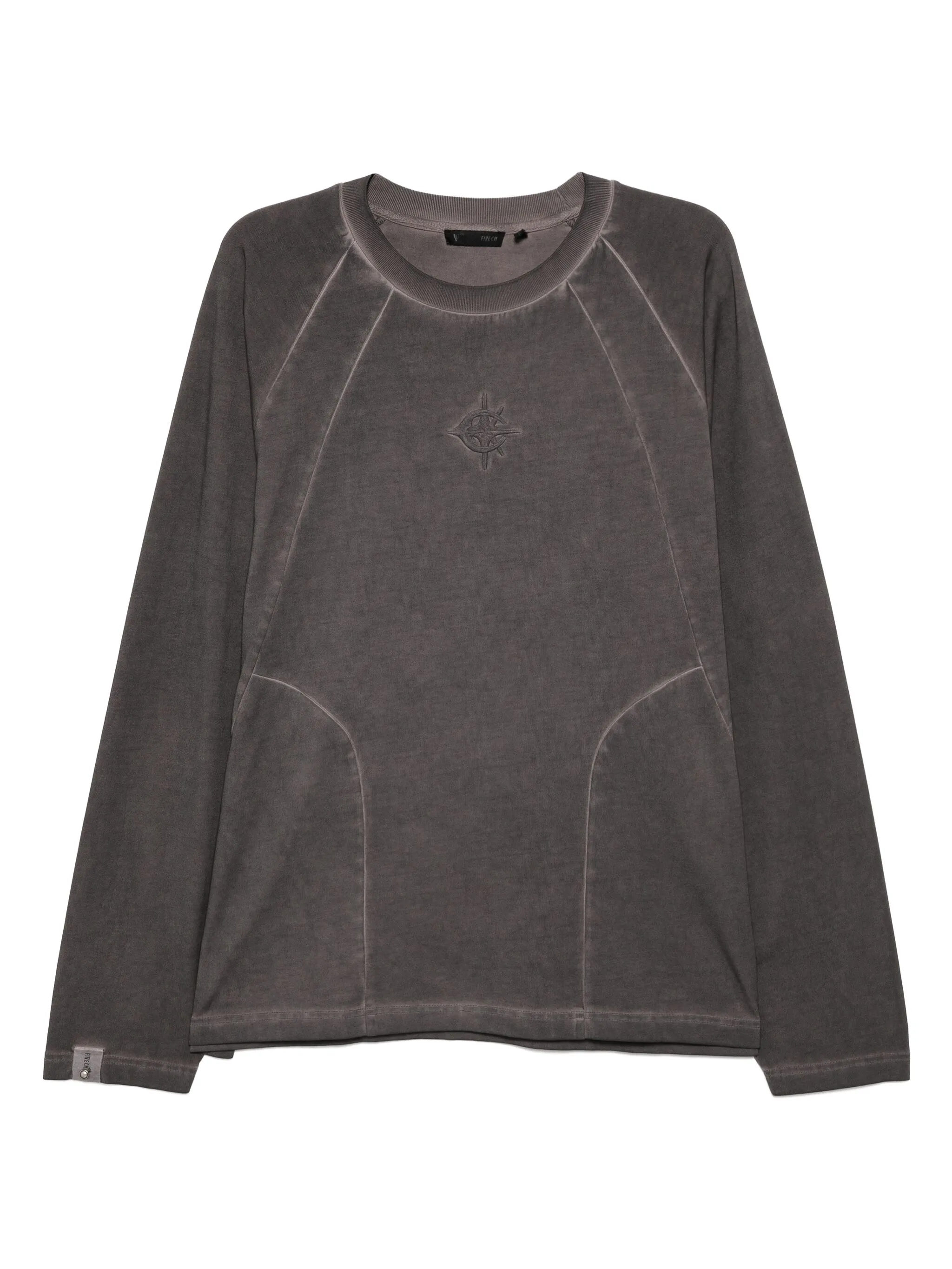 

Футболка с вышитым логотипом Five Cm, серый