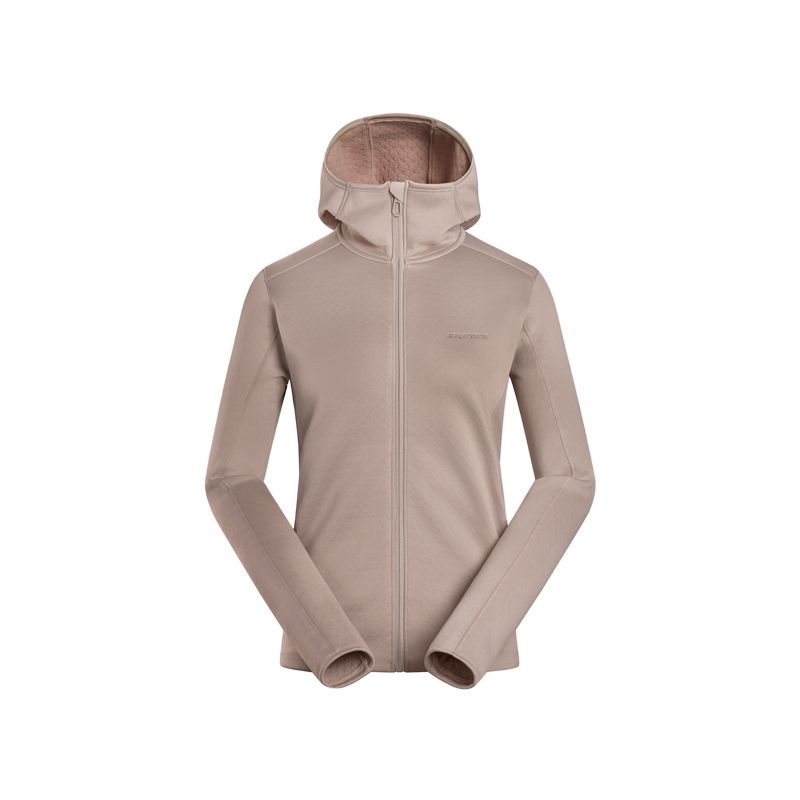 

Куртка Sntial MIDFLEECE FZ HD W женская SALOMON, коричневый