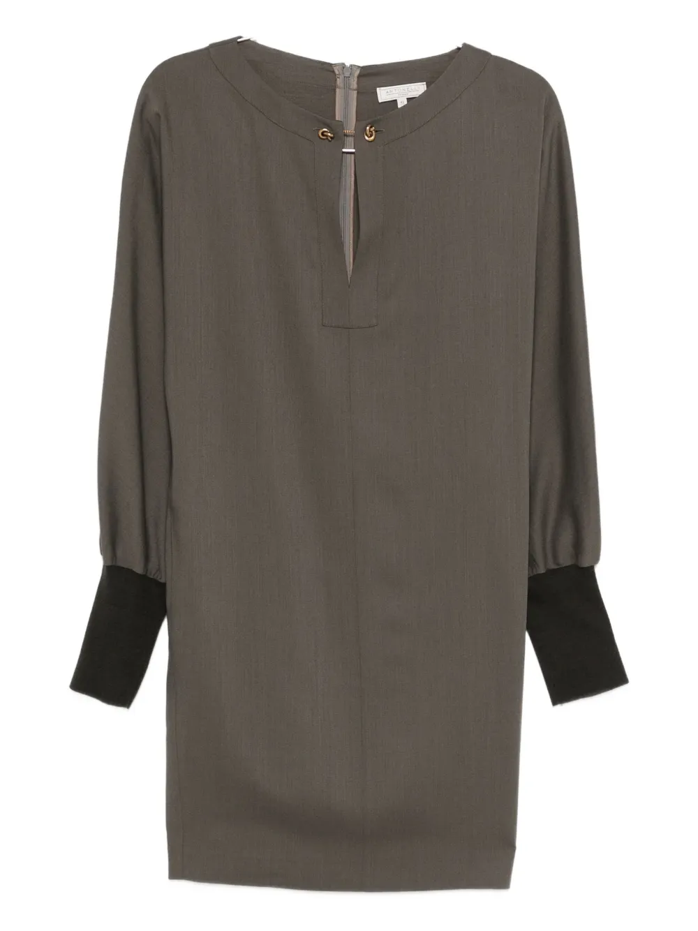 

Мини-платье с декоративными манжетами Antonelli, зеленый