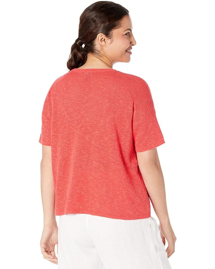 

Свитер Eileen Fisher Jewel Neck Pullover, цвет Watermelon
