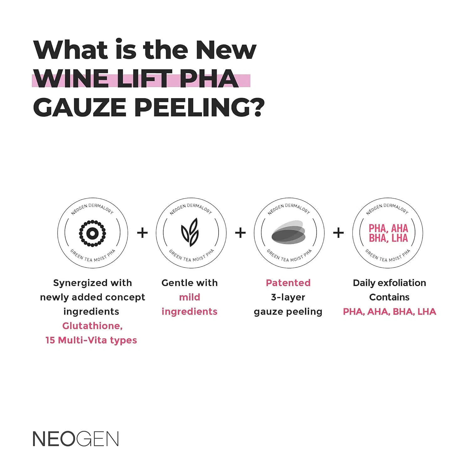 Отшелушивающие пэды для лица «Wine Lift PHA Gauze» от DERMALOGY by NEOGENLAB Dermalogy By Neogenlab — фото 2