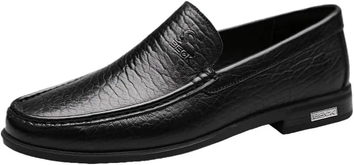 Лоферы мужские из натуральной кожи, Black DHFIRUFSHLO