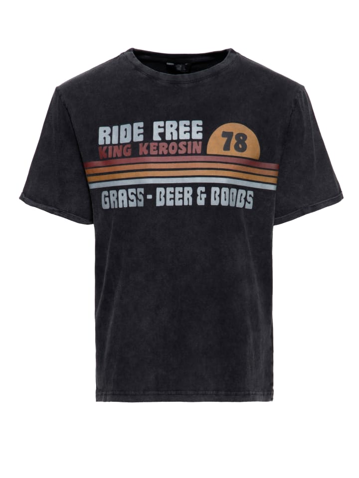 

Футболка с принтом King Kerosin Трава, пиво и сиськи черного цвета King Kerosin, Черный, Футболка с принтом King Kerosin Трава, пиво и сиськи черного цвета King Kerosin