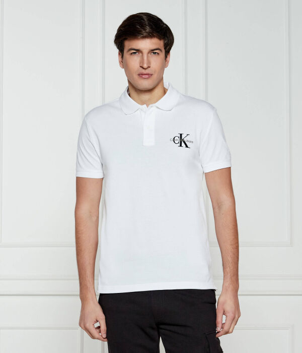 

Рубашка поло Regular fit Calvin Klein Jeans, белый