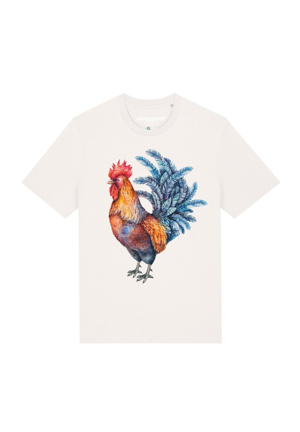 

Футболка с принтом GRIMMIGER GOCKEL watapparel, белый