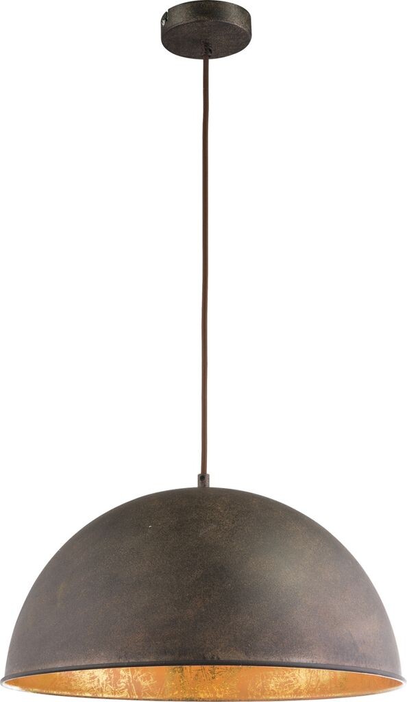 

Подвесной кабель Globo Lighting из легкого металла ржавого, золотого, коричневого текстильного цвета, ø: 410 мм, В: 1200 мм, без 1x E27 60 Вт, 230 В.