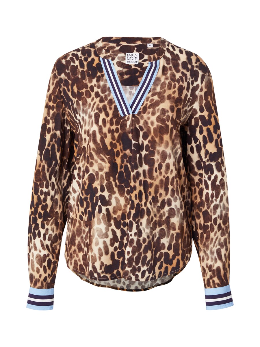 

Блуза Emily Van Den Bergh, Cappuccino/Dark brown