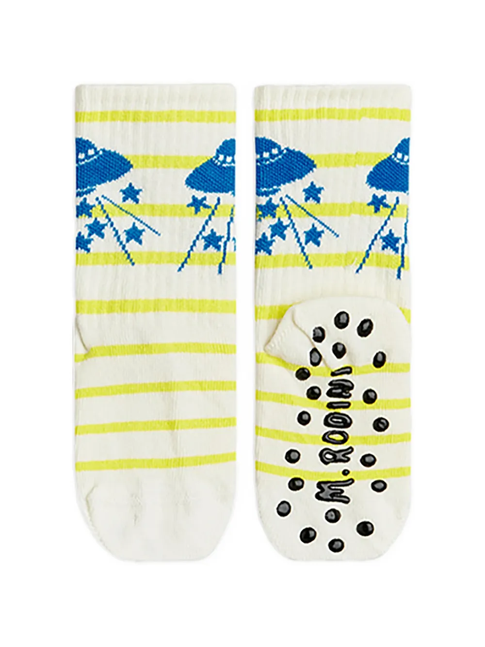 

Рифленые вязаные носки (набор из трех пар) Mini Rodini, белый