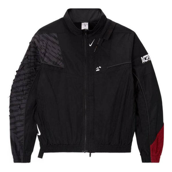 

Куртка Men's Nike x ACRONYM Crossover Mens Nrg Cs Woven Jacket Printing Zipper Stand Collar Asia Edition Black, черный