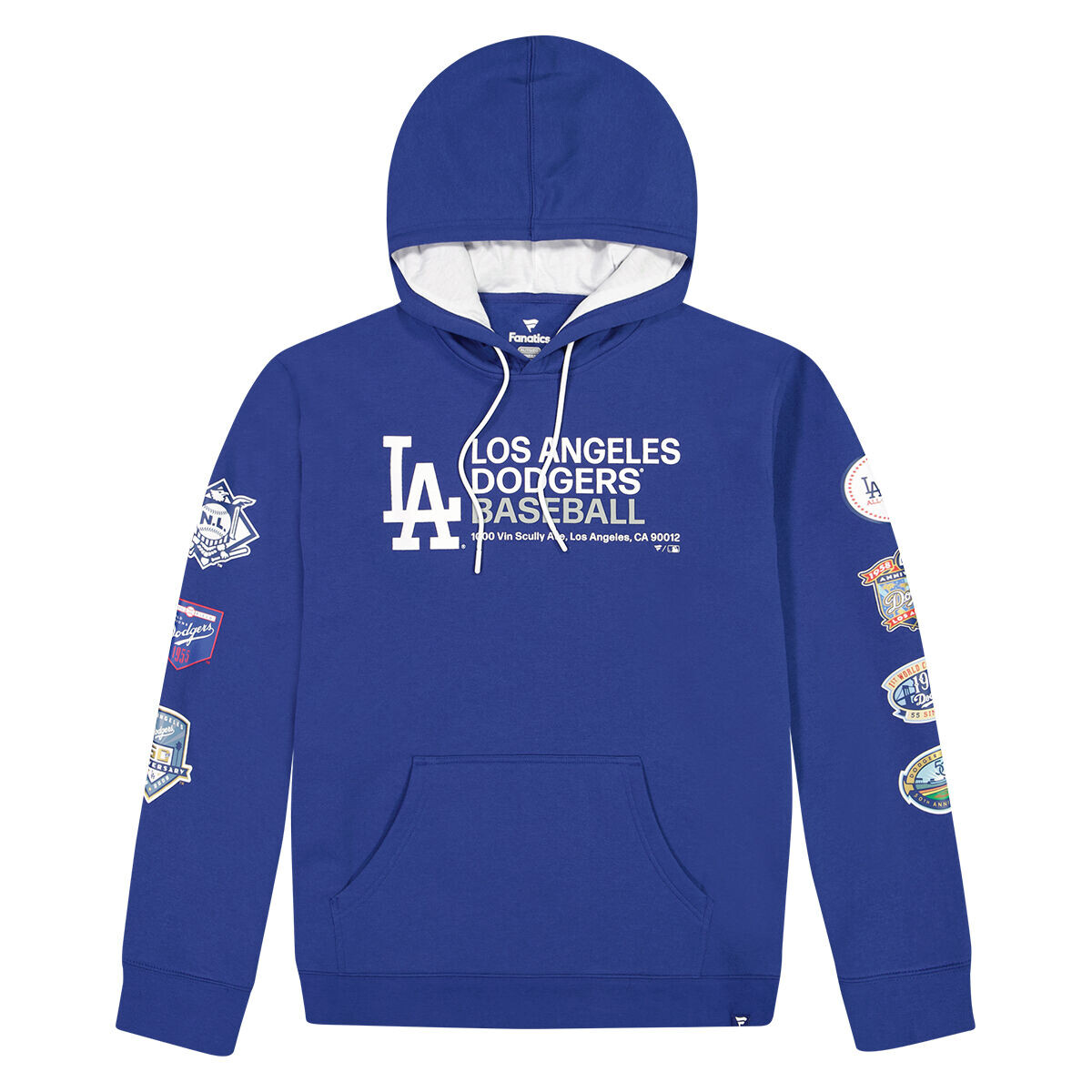 

Толстовка MLB LOS ANGELES DODGERS FUNDAMENTALS FLEECE Hoody Nike, цвет Tiefes Royalblau/Weiß